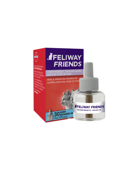 Diffuseur anti stress chat: Recharge Feliway Friends (1 mois - 48ml) Feliway - 1